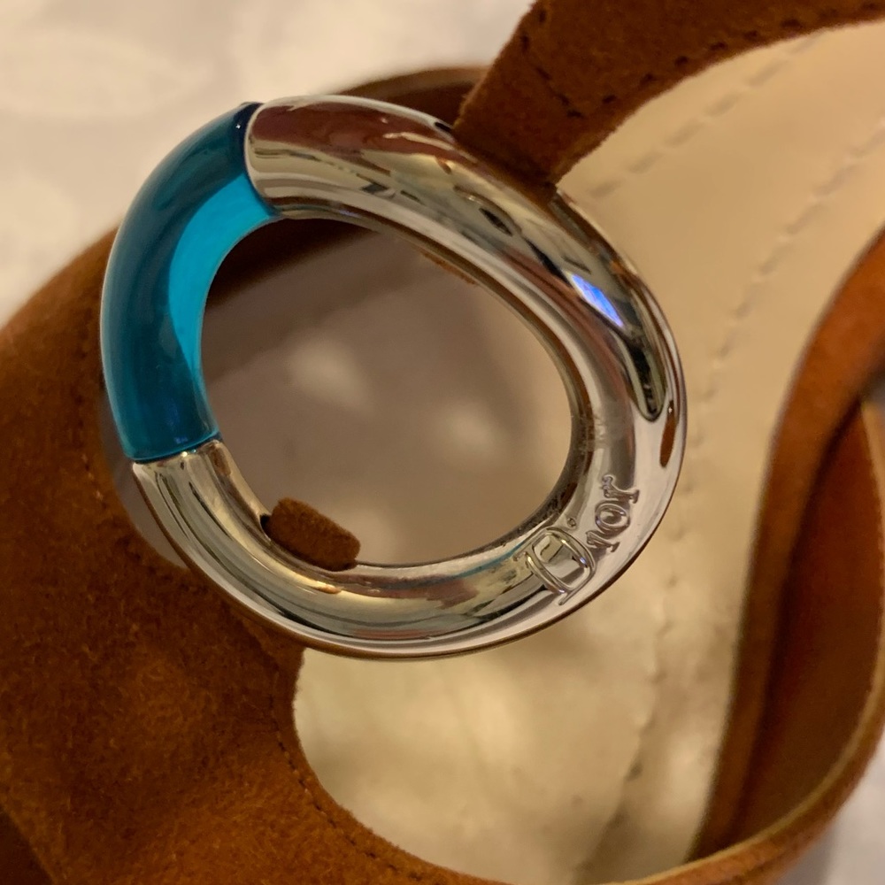 Authentic Christian Dior Bulky Heel Sandals - Picture 5 of 8